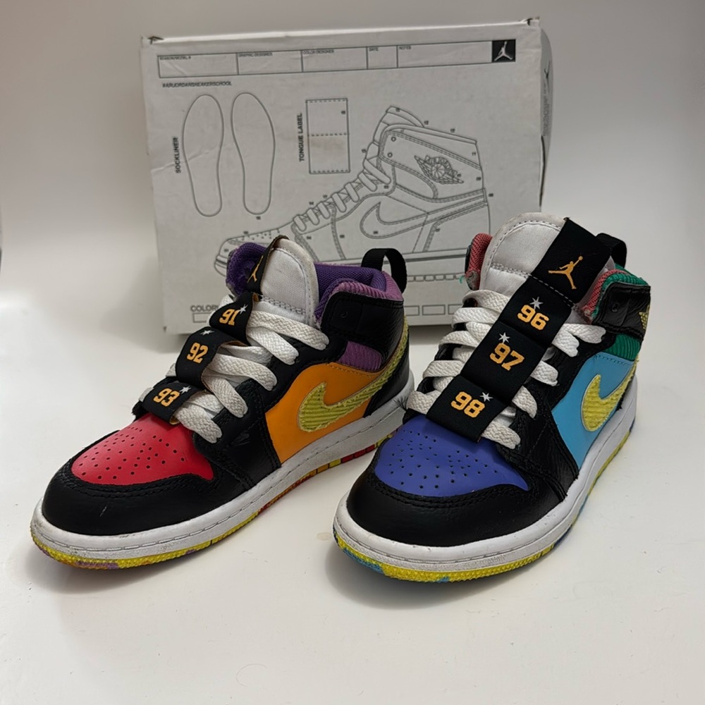Jordan 1 Mid SS toddler 12c